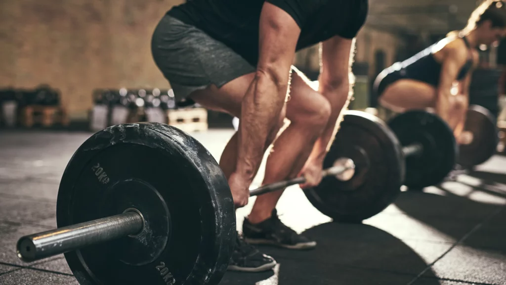 Person doing deadlift