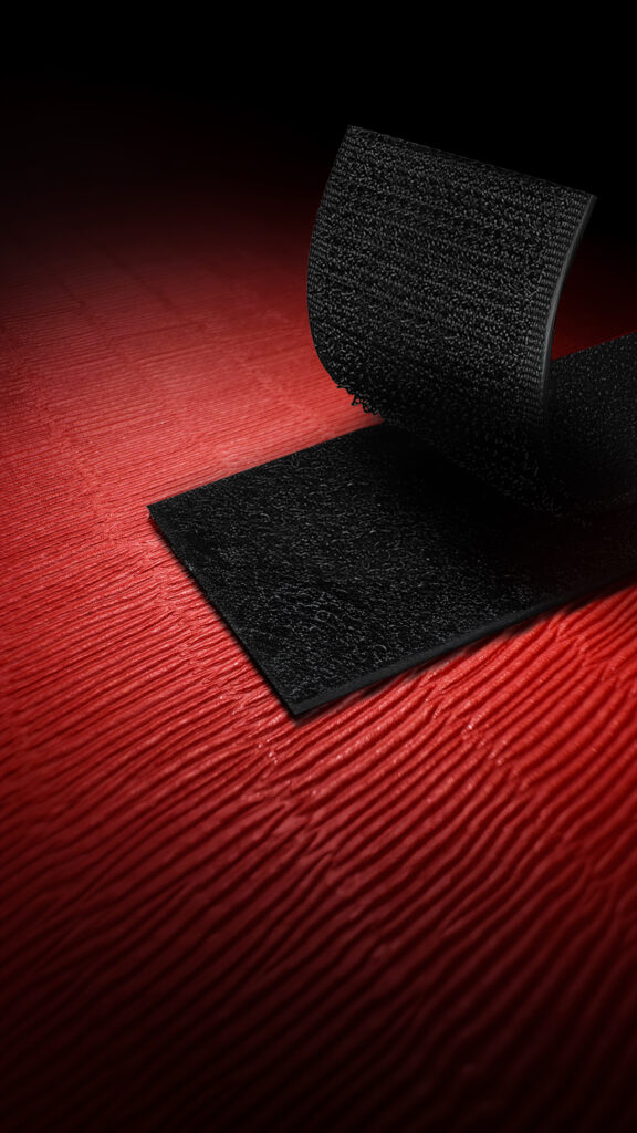 détail du Velcro des protections murales