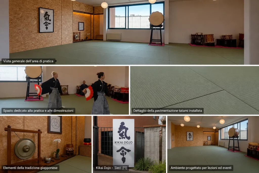 allestimento palestra Kikai Dojo hero
