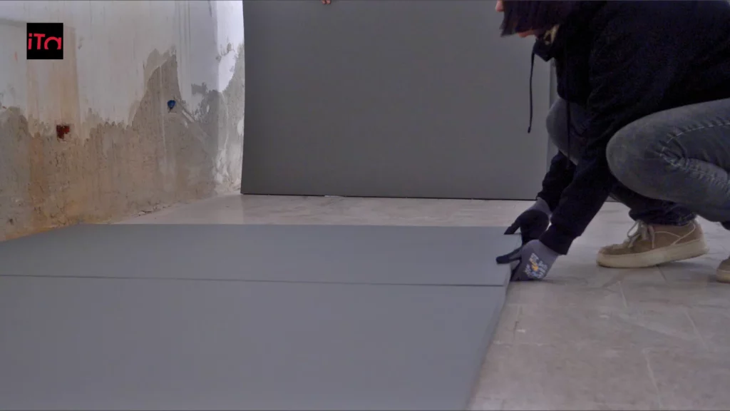 allineamento dei tatami per la posa